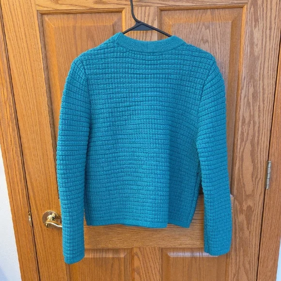 Talbots Turquoise Cardigan Sweater - Picture 7 of 9